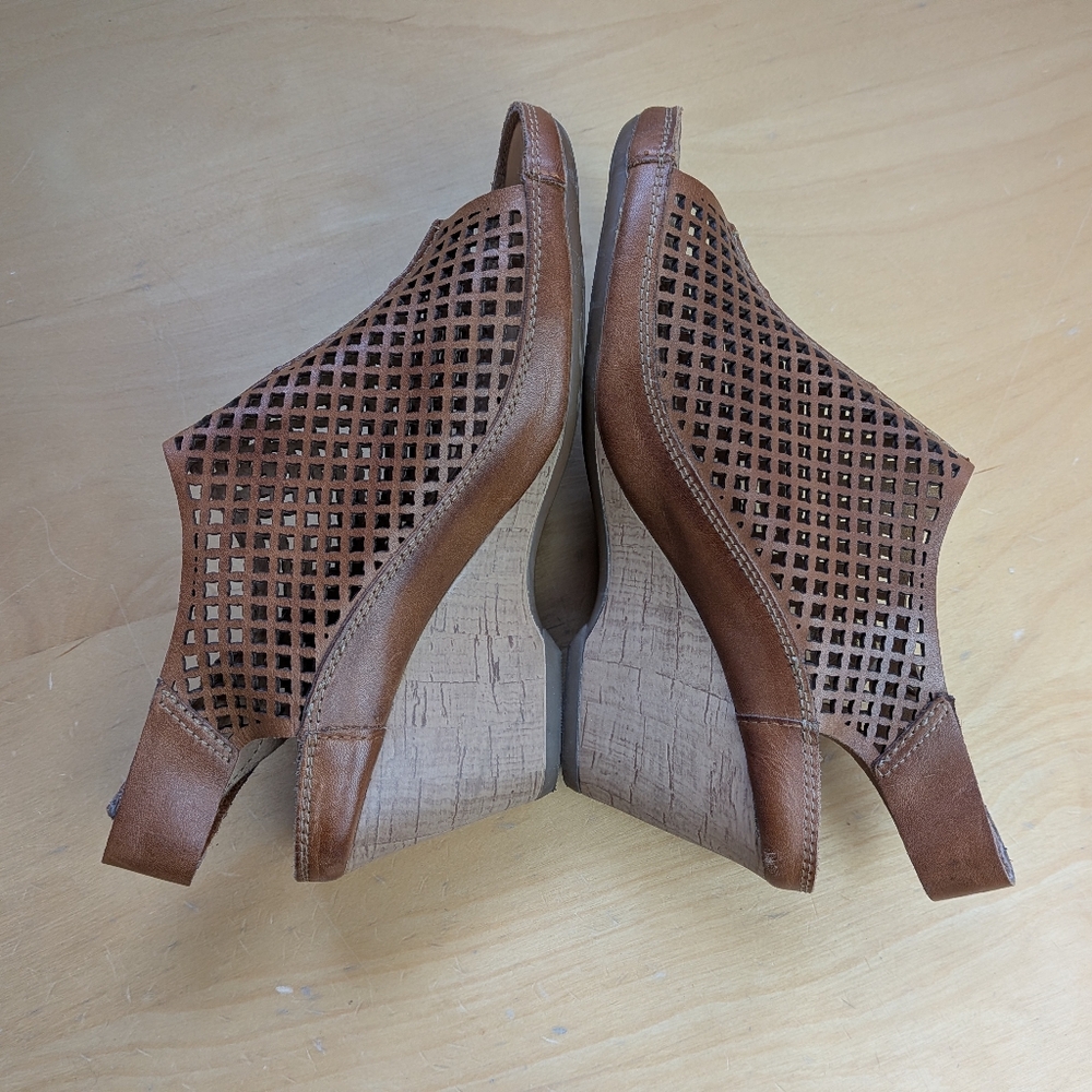 Pikolinos bare feet and Capri sandals Tan Leather Wedge Size 35 = 4.5, 5 US - Picture 10 of 14